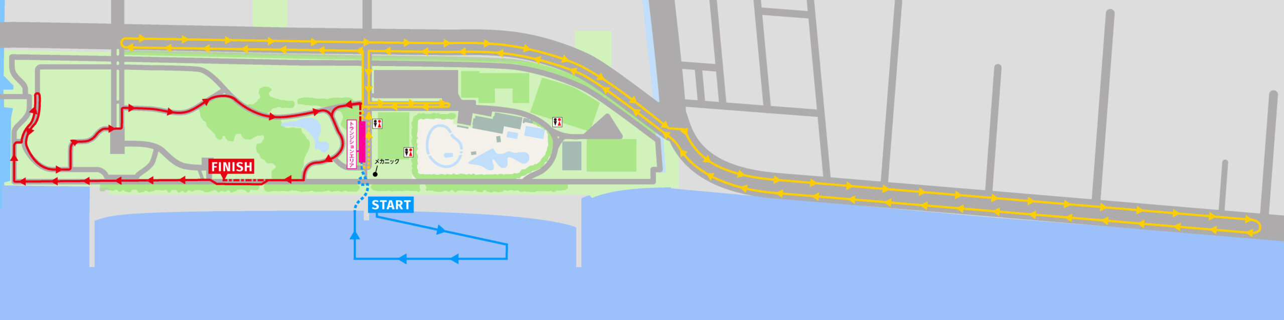 コース全体図：Asia Triathlon Para Cup