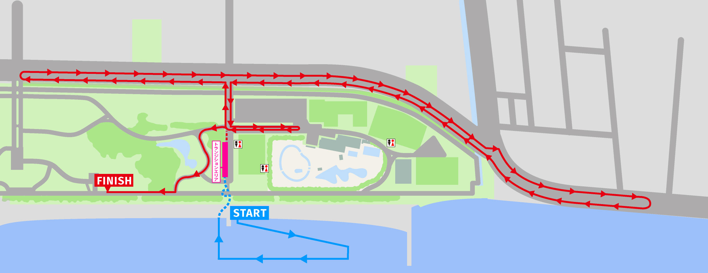 コース全体図：Para Cup Chiba City PTWC Run