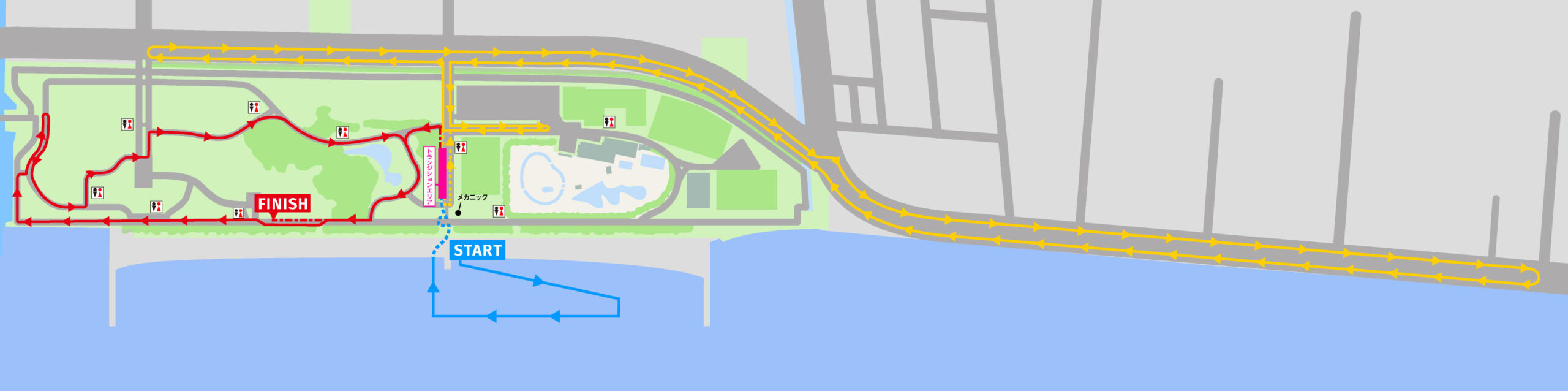 コース全体図：Asia Triathlon Para Cup